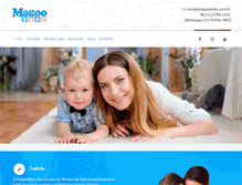 Tablet Screenshot of magoobaby.com.br